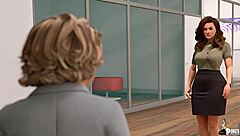 curvy wife cucks husband for promotion