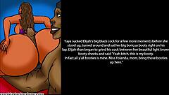 Young stud dominates stepmom and her big booty friends in comic