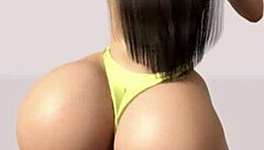 Big ass white girl getting spanked and fucked hard