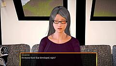 Milf with Big Tits and Ass in Hentai Cartoon