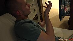 Busty Blonde GILF Amy Catches Step-Nephew Watching