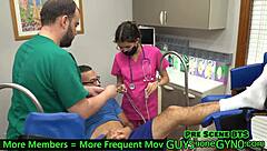 Cum Clinic Extraction 6: Angel Ramiraz Jerks Restrained Cock. Naked Doctor in Florida Gyno Exam!