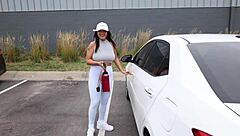 picked up this gym girl and fucked her outdoors hard