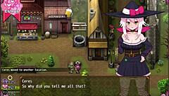 Cute petite witch in hentai game part 9