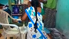 Tamil beauty aunty gives blowjob and takes doggy style