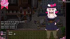 Cute petite witch in hentai game part 9