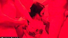 Submissive Prostitute Takes Deepthroat And Cumshot In Brothel Threesome