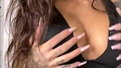 I enjoy watching Susy Gala in hot lingerie and leather outfits during the holiday season