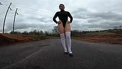 43yo milf - school girl costume exhibitionist