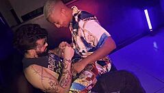 brazilian twink bent over for big cock bareback in doggystyle.