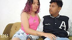 horny lovers fuck doggystyle until she squirts from orgasm