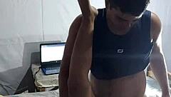 i surprised my roomate with sex he didnt expect it was so excitin