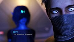 Busty cyberpunk alien slammed hard with anal creampie!