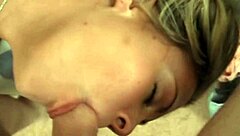 Girl on girl and lucky guy enjoy oral sex