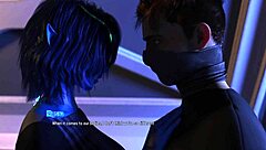 Busty cyberpunk alien slammed hard with anal creampie!