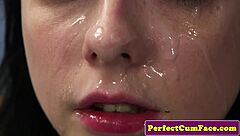 Glamcore Babe Gets Facialized In Pov