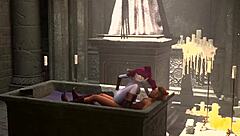 Busty Elf Dominates Man Rewarded By Cock