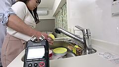 asian babe's sensitive f-cup boobs get squeezed hard