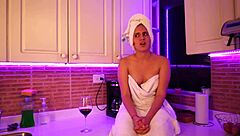 Hot latina babe during interview turns horny for doggystyle.