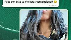 Latina chats with friend's stepdad and fucks