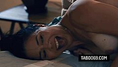 Asian MILF feels passion with stepson in husband's uniform