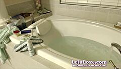 See Lelu Love shaving pussy in bath on live webcam?
