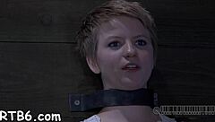 Caged Hotty Gets Whipped Hard In BDSM Contest!