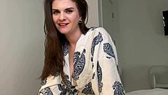 Stepmother's intense orgasm caught in bedroom