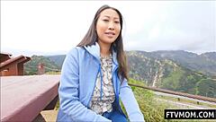 i watch busty asian milf flash big tits outdoors