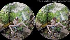 beauty endza yanks her pussy in vr, loving the erotic climax