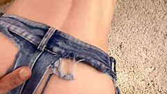 A huge facial load made horny beauty happy this morning pov