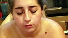 Latina Drains Huge Cock with Skilled Sucking