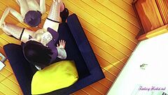 Boruto Naruto Hentai 3D: Himawari and Hinata in Squirting Cunnilingus Action