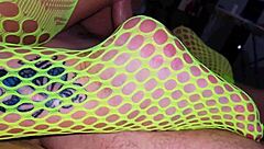 Stepmom begs for feet and pussy fucking in bedroom