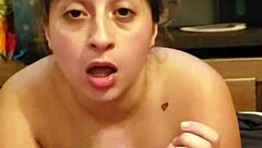 Latina Drains Huge Cock with Skilled Sucking