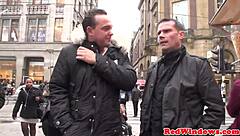 Mature Dutch Prostitute Cockriding Tourist in Heels and Fingering