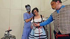 gia page serves beer with her ass then gets anal and atm