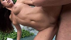 Two Milfs Linda Murray Emmeline Steamy Threesome With Hunk On Rock