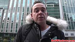 Mature Dutch Prostitute Cockriding Tourist in Heels and Fingering