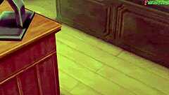 Beautiful women with perfect breasts in a hot hentai scene from FantasyKing3