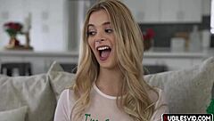 Molly Little rides in naughty Christmas swap