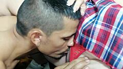 Chubby alternative girl gets black monster cock creampie doggy.