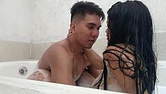 I watch my cheating wife passionately fuck her lover in the jacuzzi