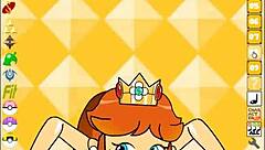 Ppppu game featuring Mario and Princess Daisy in animated adventure