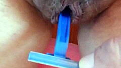 beautiful brunette pornstar explores alternative masturbation techniques with toys in amateur scene.