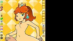 Ppppu game featuring Mario and Princess Daisy in animated adventure