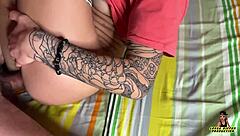 Naughty Babe Gets Huge Cumshot On Face And Hair