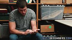 gay shoplifter gets facialized with monster cock