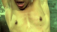 Two ebony girls riding machines together