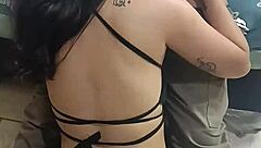 latina teen gives amazing blowjob before taking cock